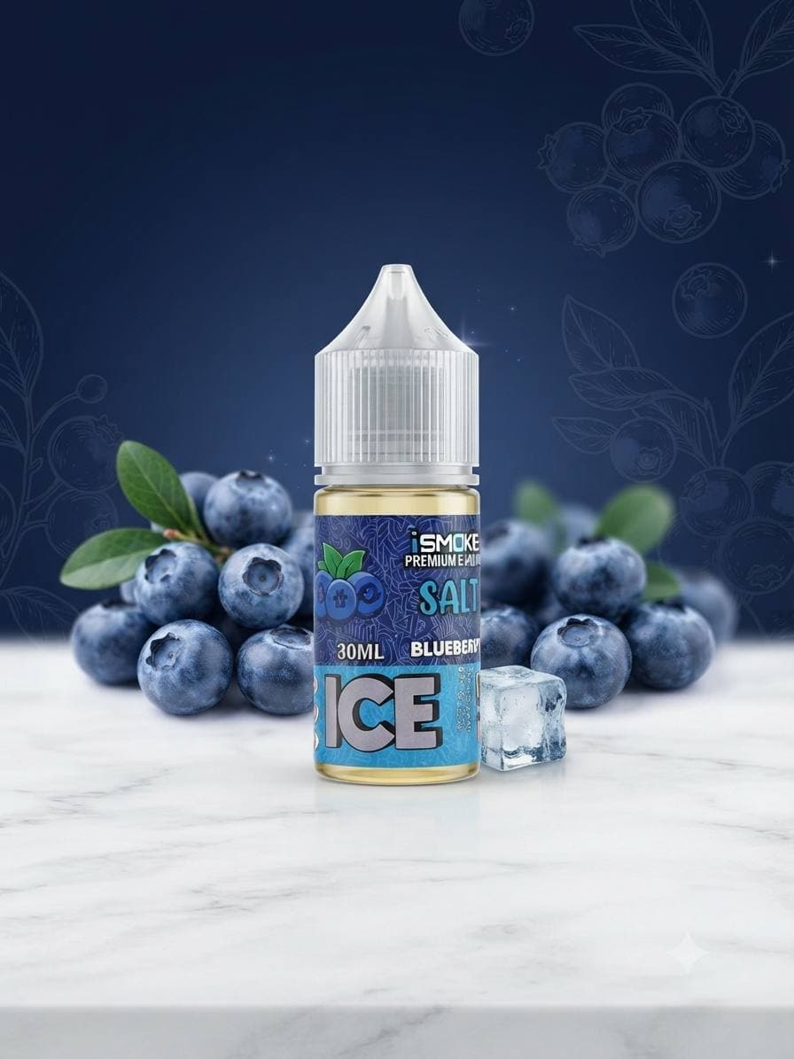 سالت آی اسموک 30 میل طعم بلوبری یخ | iSmoke Blueberry Ice Salt 30ml
