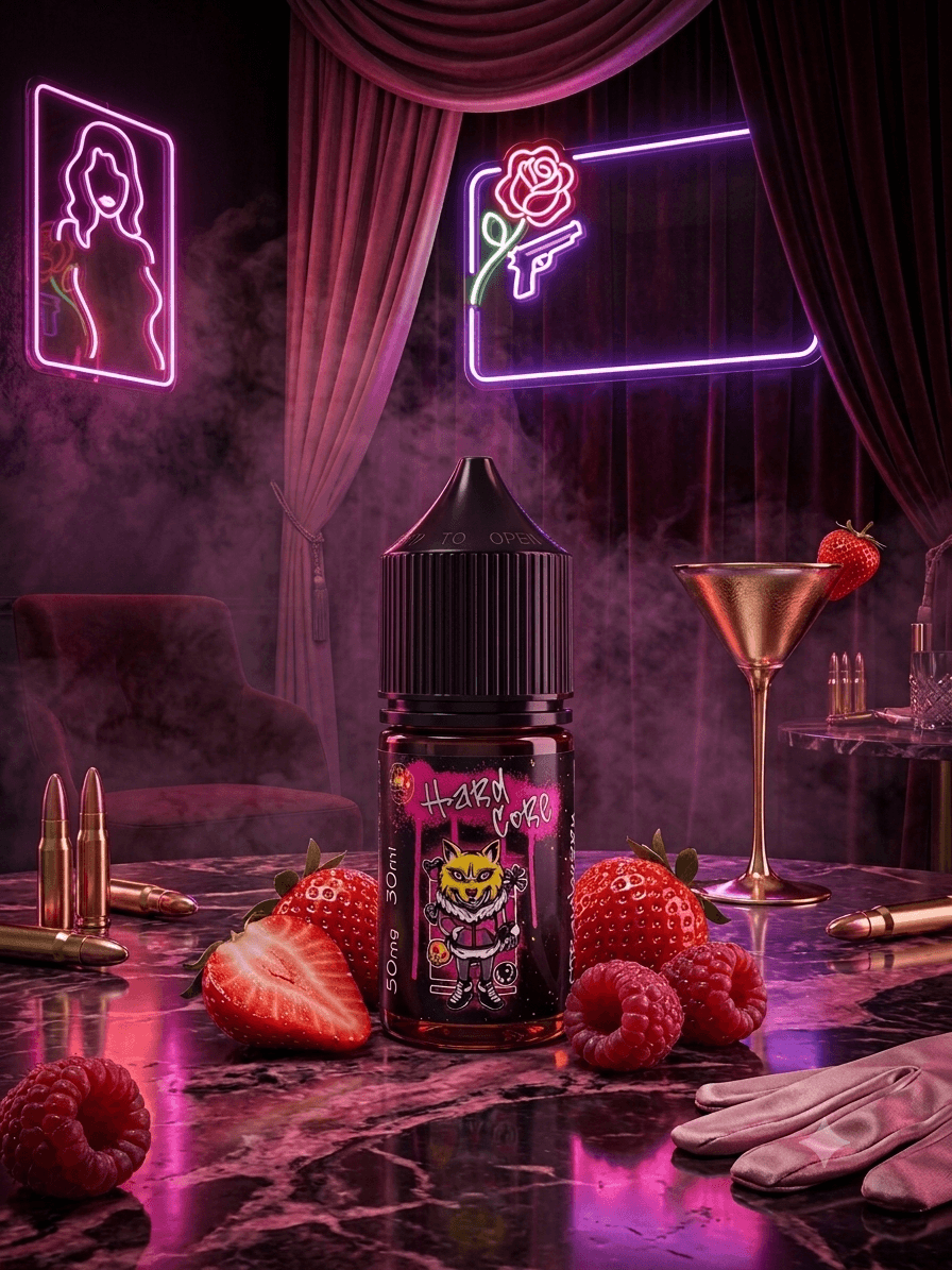 سالت هاردکور 30 میل طعم توت فرنگی تمشک | Hardcore Strawberry Raspberry Salt 30ml