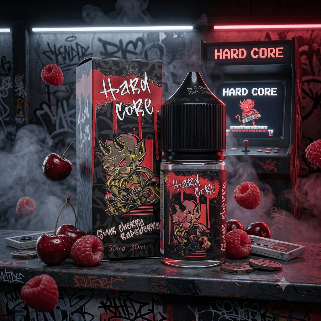 سالت هاردکور 30 میل طعم آلبالوی ترش تمشک | Hardcore Sour Cherry Raspberry Salt 30ml